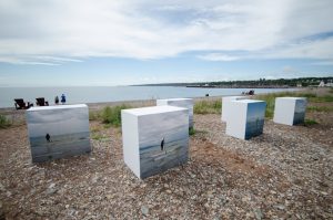 Vue de l'exposition Time's out | Temps fluide de Marie-Claude Gendron